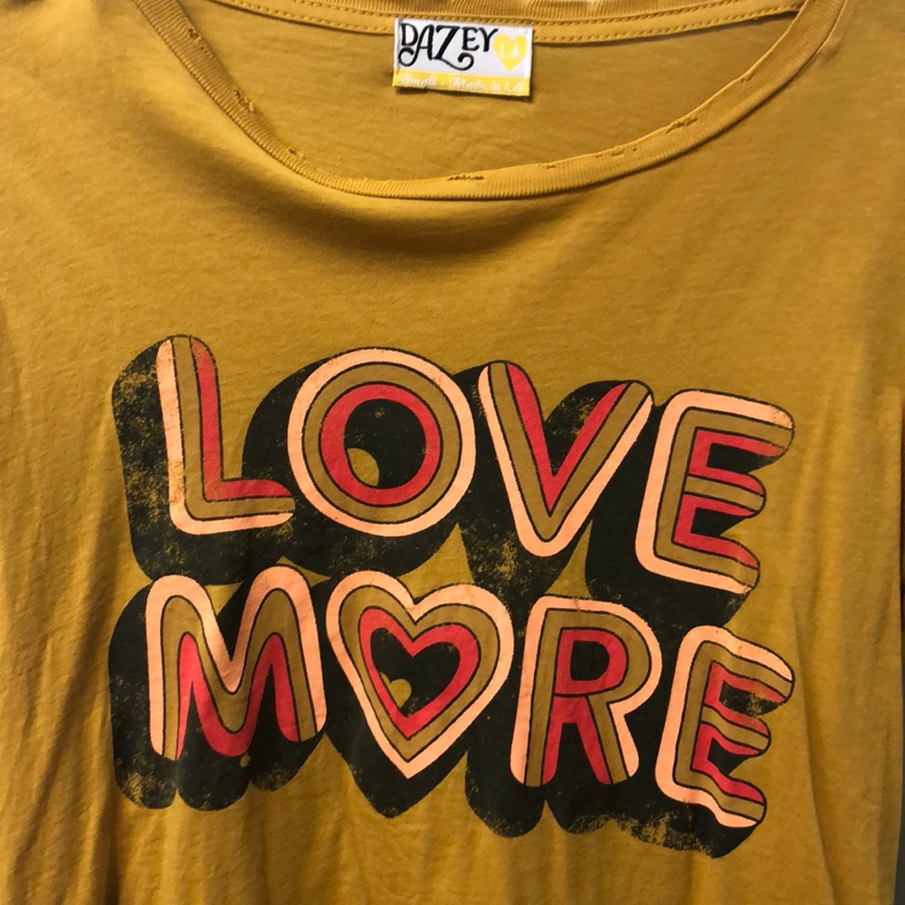 Dazed LA handmade vintage tee Love More